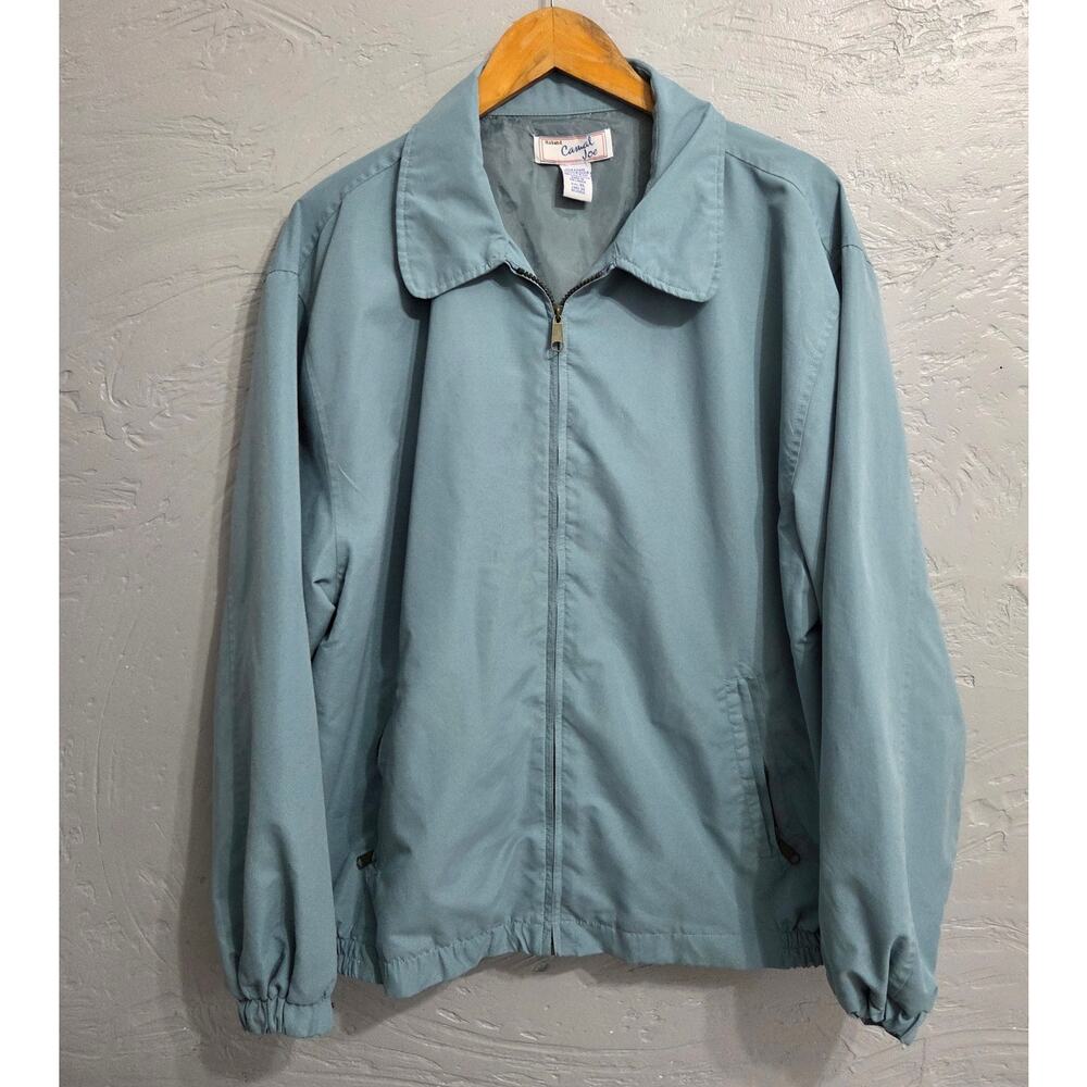 Haband CASUAL JOE Vintage Light Blue Light Men's Windbreaker Size XL